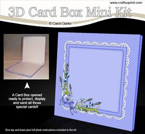 Bluebells 6 x 6 Square Card Box Mini Kit