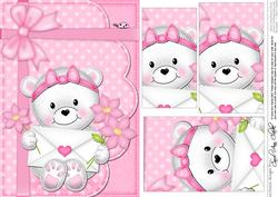 A5 Teddy Tesss Love Letter Pyramage Topper