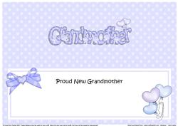 New Baby Grandmother Matching Large Dl Insert