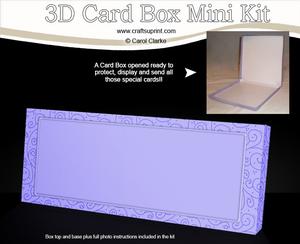 Swirls Mini Dl Card Box Mini Kit