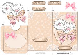 Fluttery Butterfly Lottery Wallet Card