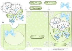 Fluttery Butterfly Lottery Wallet Card