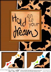 8 x 8 Fun and Funky Animal Print Scalloped Corner Topper