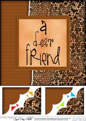 8 x 8 Fun and Funky Animal Print Scalloped Corner Topper