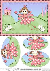 A5 Fairy Twinkletoes Oval Pyramage Topper