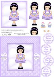 Roz's Cupcake Quick Card with 3D Decoupage