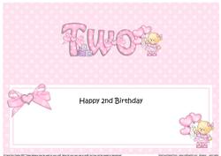 2nd Birthday Large Dl Matching Large Dl Insert