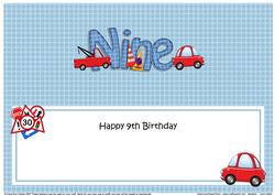 9th Birthday Large Dl Matching Large Dl Insert