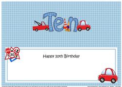 10th Birthday Large Dl Matching Large Dl Insert