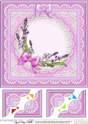 8 x 8 Bluebells Scalloped Corner Topper