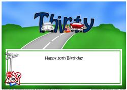 30th Birthday Large Dl Matching Large Dl Insert