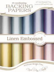'metallic Linen Embossed' Backing Papers Kit