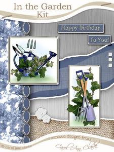 In the Garden Kit Blue with Step by Step Decoupage