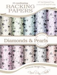 'diamonds & Pearls' Backing Paper Kit