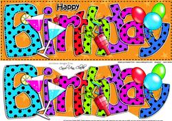 Large Dl Birthday Quick Card 3D Decoupage