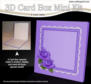 Just Roses 6 x 6 Square Card Box Mini Kit