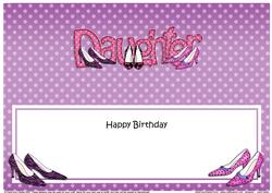 Large Dl Birthday Daughter Shoes Matching Large Dl Insert
