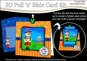 3D Pirate Joze Pull N Slide Kit with 3D Decoupage