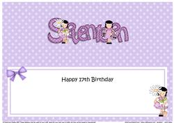 17th Birthday Large Dl Matching Large Dl Insert
