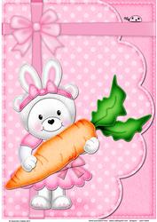 Teddy Tess's Bunny Ears A4 Card Topper