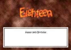 18th Birthday Large Dl Matching Large Dl Insert