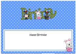 Westie & Scottie Dogs Bithday Matching Large Dl Insert
