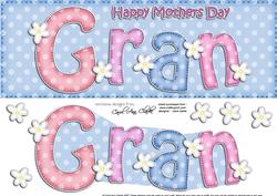Large Dl Mothers Day Gran Quick Card 3D Decoupage