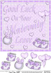 8 x 8 New Baby Maternity Leave & 3D Decoupage