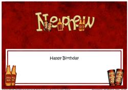 30th Birthday Nephew Matching Large Dl Insert