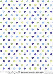 Dotty Backing Paper in Men's Ball Games Colours