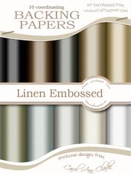 'linen Embossed' Neutrals Backing Paper Kit
