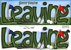 Sorry You're Leaving Large Dl with 3D Decoupage