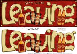 Sorry You're Leaving Large Dl with 3D Decoupage