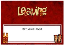 Sorry You're Leaving Large Dl Matching Insert