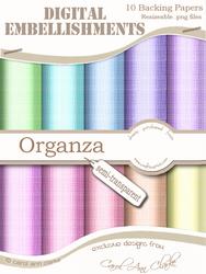 Semi-transparent Tooti Frooti 'organza' Digital Embellishments