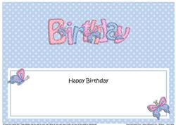 Birthday Butterflies Large Dl Matching Insert