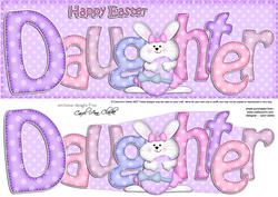 Large Dl Easter Daughter Quick Card & 3D Decoupage