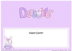 Easter Daughter Matching Large Dl Insert