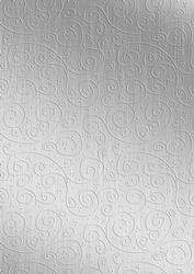 'silver Metallic Swirls Embossed' Backing Paper