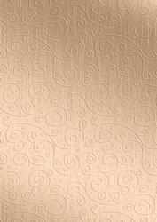 'copper Metallic Swirls Embossed' Backing Paper