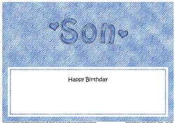 Birthday Son Matching Large Dl Insert
