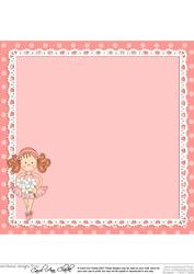 8 x 8 Girlz Betzi Ballerina Matching Square Insert Panel
