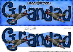 Birthday Grandad Large Dl 3D Decoupage