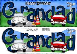 Birthday Grandad Large Dl 3D Decoupage