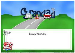 Birthday Grandad Matching Large Dl Insert