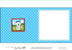 Jock the Westie Dog Matching Square Insert