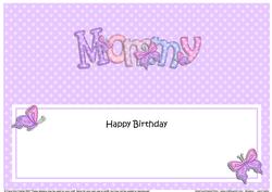Birthday Mommy Large Dl Matching Insert