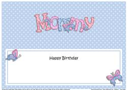 Birthday Mommy Large Dl Matching Insert
