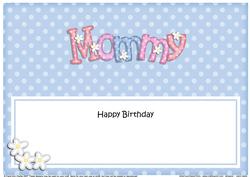 Birthday Mommy Large Dl Matching Insert
