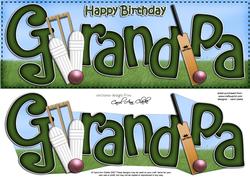 Birthday Grandpa Large Dl Quick Card 3D Decoupage